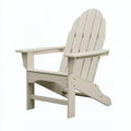 Fauteuil de jardin Adirondack 80 x 75 x 95 cm en bois beige à dossier incliné
